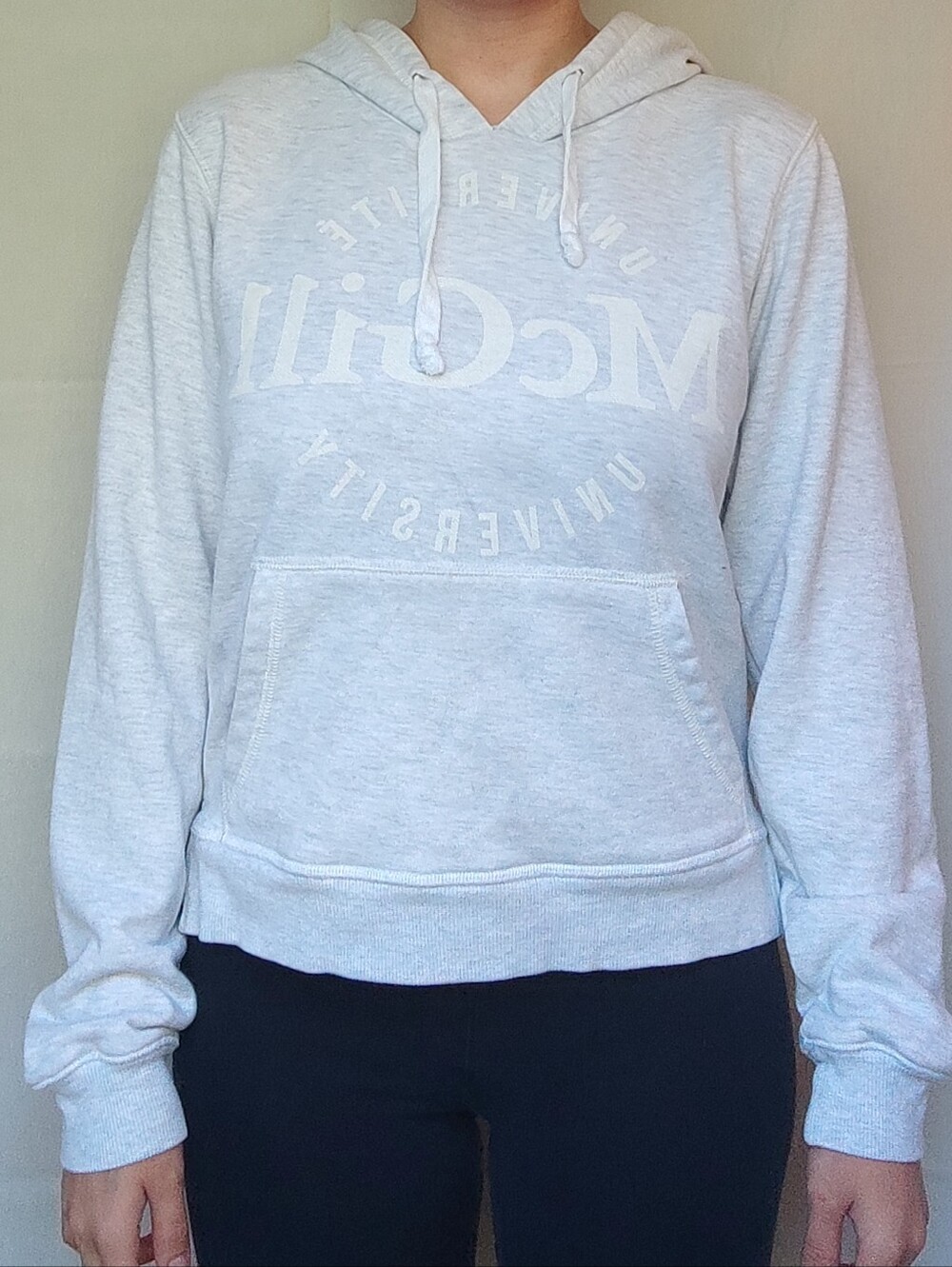 Mcgill University Logo Light Gray Hoodie